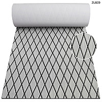 Πατάκι καταστρώματος από αφρό EVA - γκρι ρόμβος για σκάφη/γιοτ - ZU809